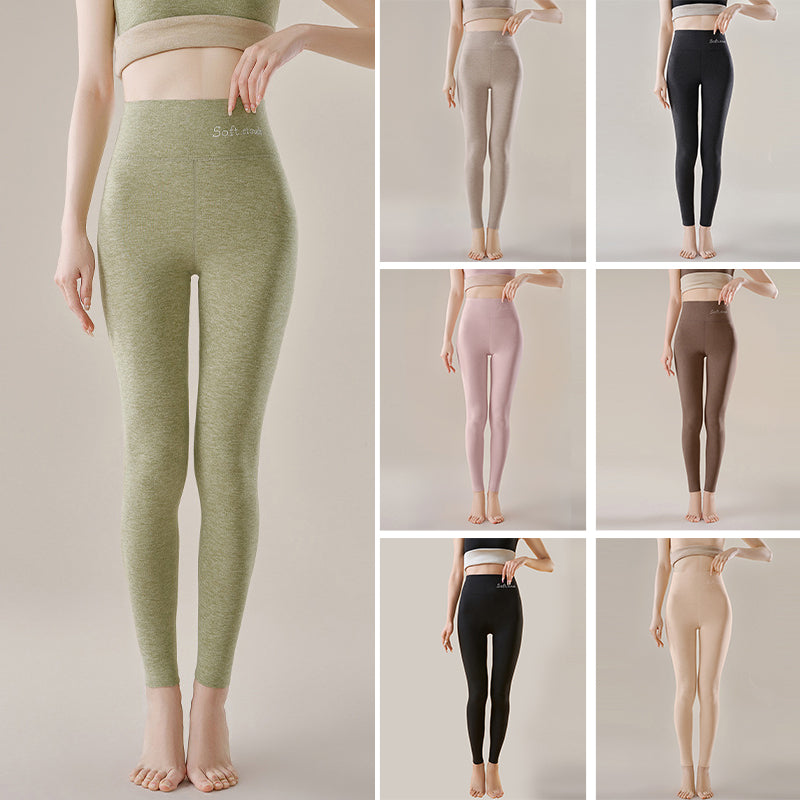 "Damer förtjockade varma leggings, elegant design, smalare look, plyschigt sammet, perfekta för vinter och vardagsbruk."