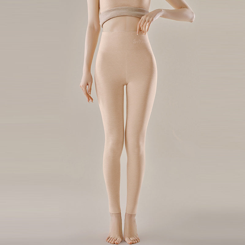 "Damer förtjockade varma leggings, elegant design, smalare look, plyschigt sammet, perfekta för vinter och vardagsbruk."