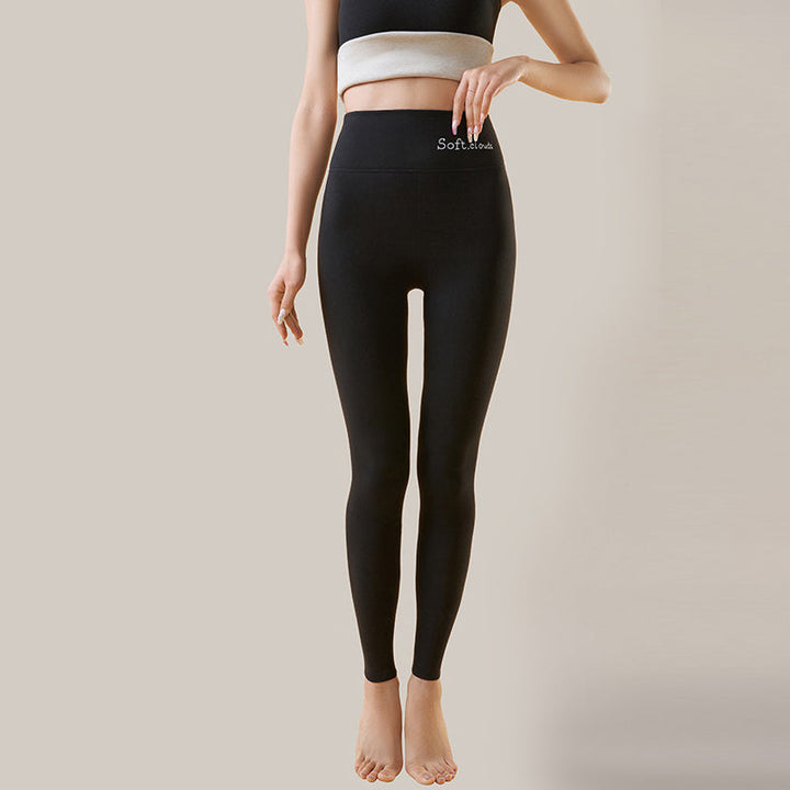 "Damer förtjockade varma leggings, elegant design, smalare look, plyschigt sammet, perfekta för vinter och vardagsbruk."