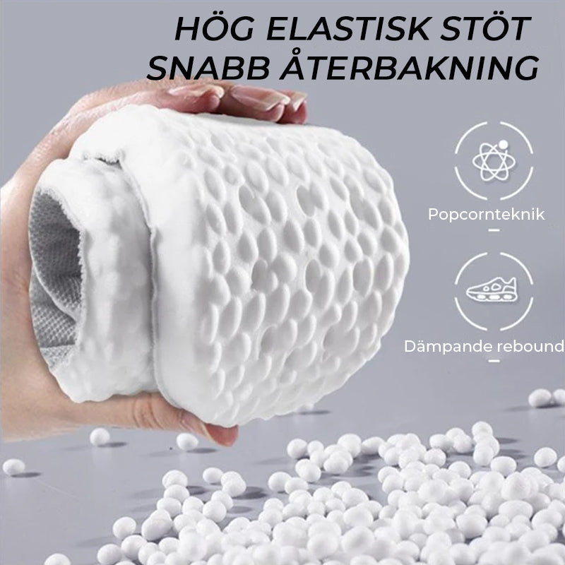 "Dämpande och ventilerande innersulor för dam med supermjuk design, perfekt för sport och vardag, storlek 35-46."