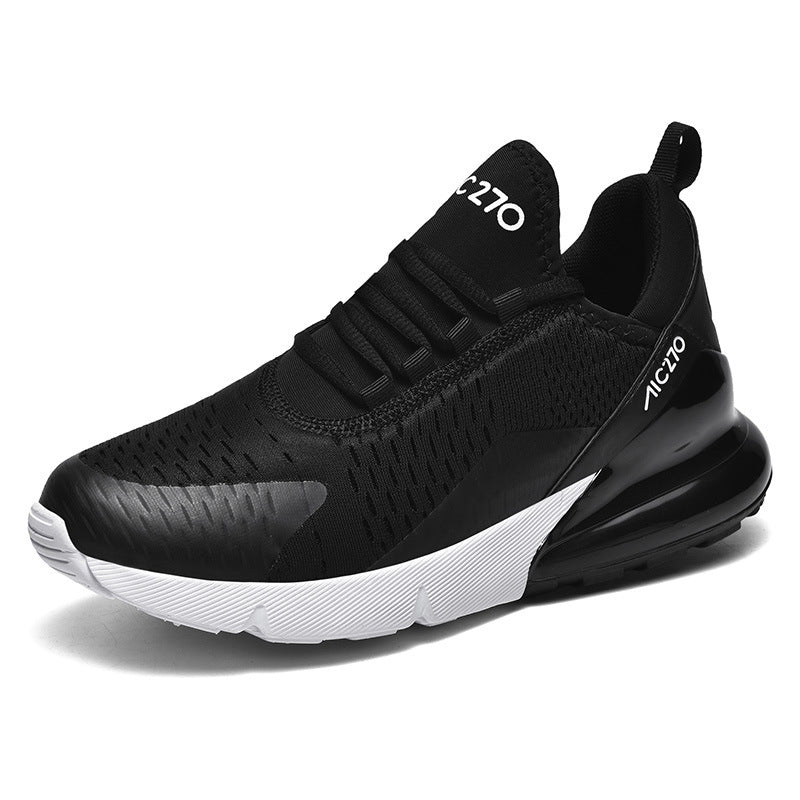 "Damsneakers sommar mesh luftkudde sula, vit och rosa; lätt, andas material, snygg design, perfekt för aktiv livsstil."