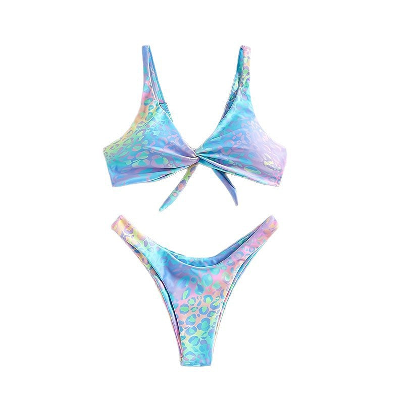 Damtriangelbikini med Lekfull Knutdetalj