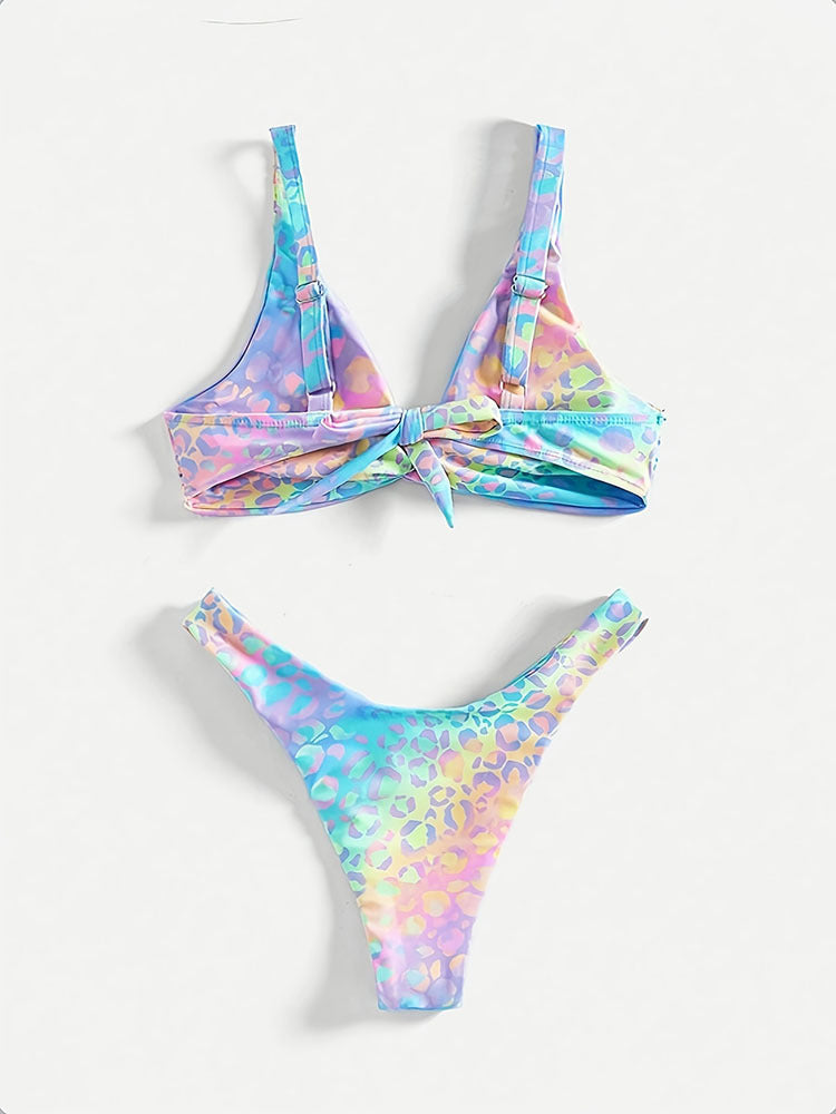 Damtriangelbikini med Lekfull Knutdetalj