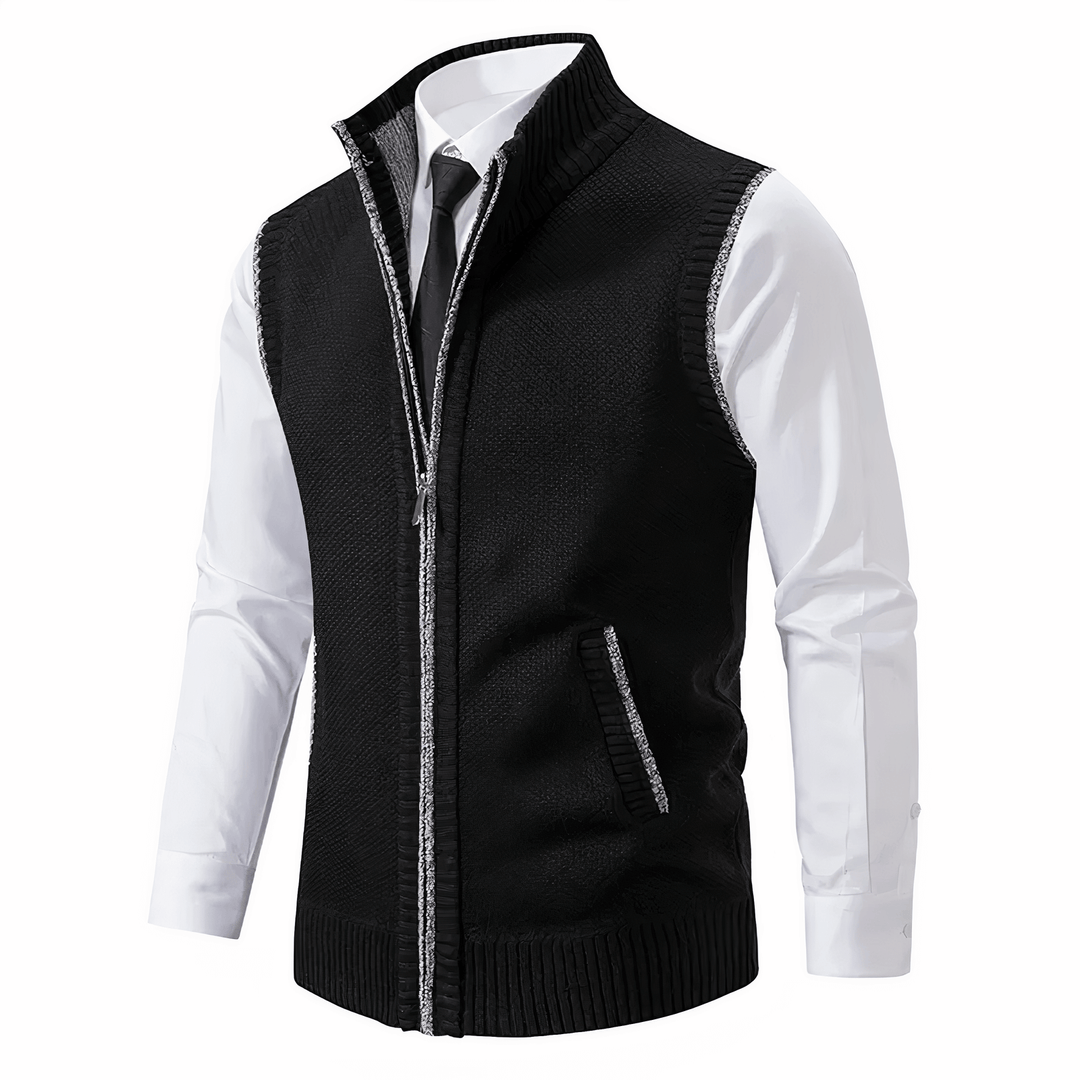 Klassisk stickad cardigan för herrar – Stil & komfort