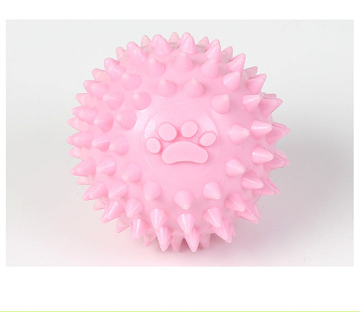 Aktiverande leksak: Piggboll i giftfritt gummi, utmärkt för lekfulla hundar i alla storlekar.