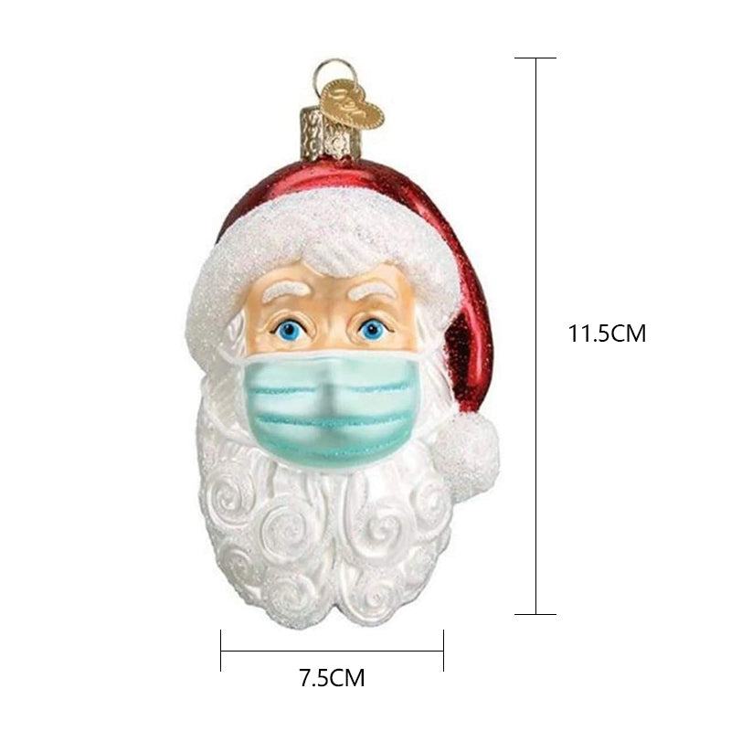 "Detaljerad tomte hängdekoration, färgrik och nostalgisk julprydnad med röd snöre för gran eller hemdekoration."