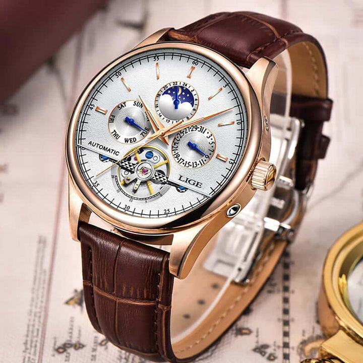 Automatisk Mekanisk Tourbillonklocka