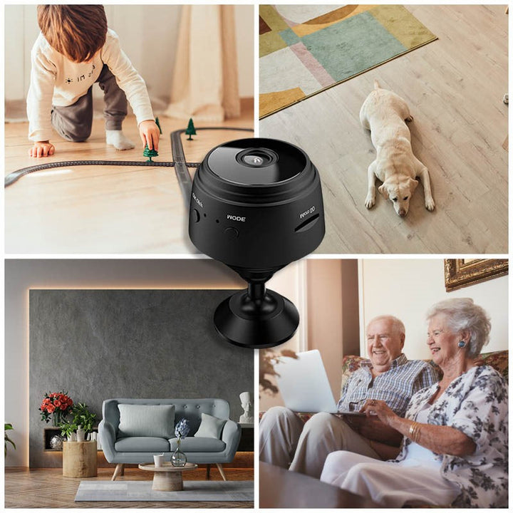Trådlös övervakningskamera med HD 1080P upplösning från sidan