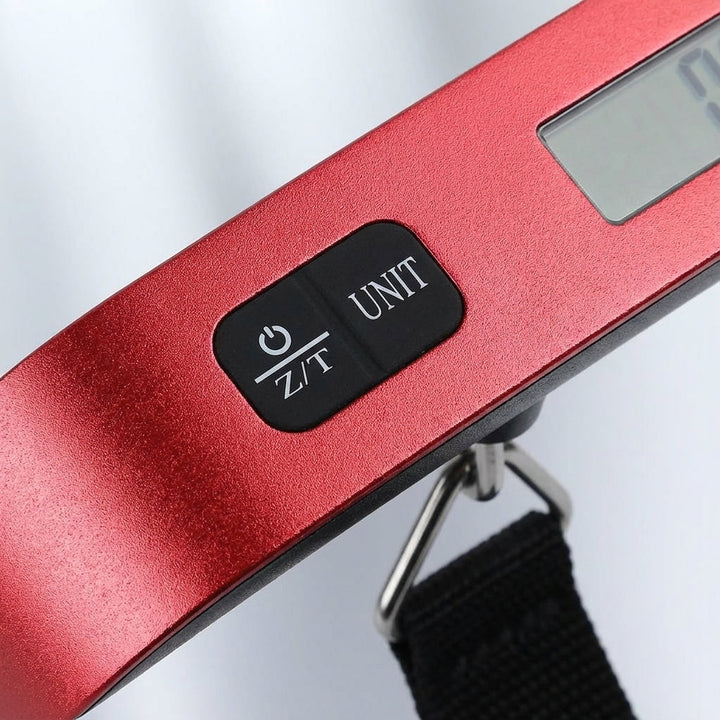 Bärbar digital handvåg för resor, kompakt design och lättvikt. Hantera enkelt bagagevikten var du än är i världen.