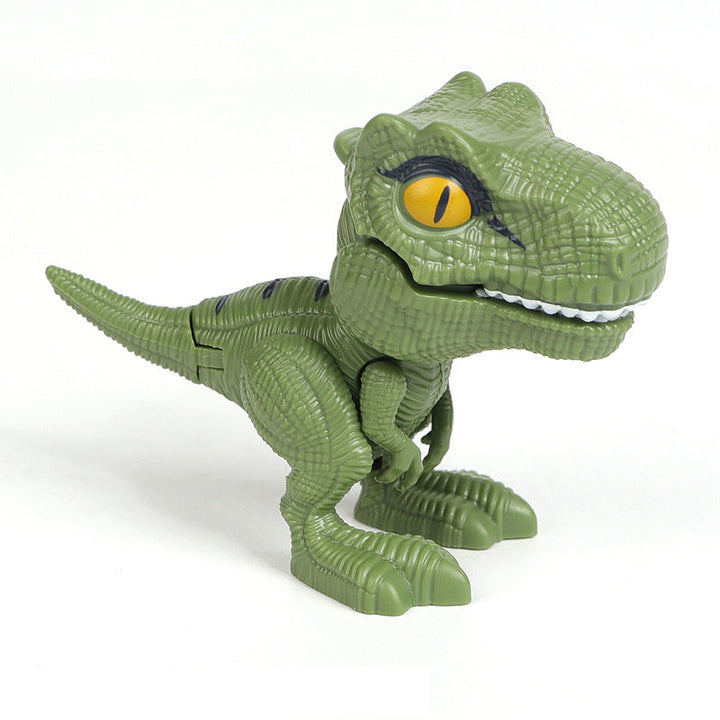 Dinosaurie-fingerdockor i plast för barn, detaljerade och färgglada, idealiska för kreativ lek med Jurassic World-tema.