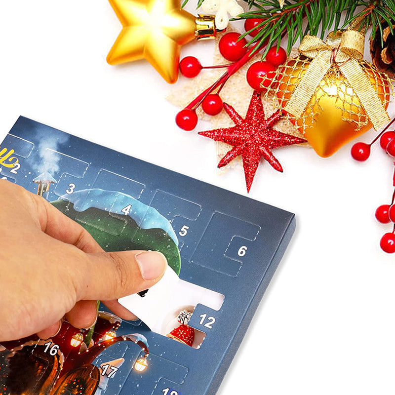"DIY julkalender armbandskit för flickor med färgglada pärlor och berlockar för att skapa personliga smycken, 24-dagars nedrä