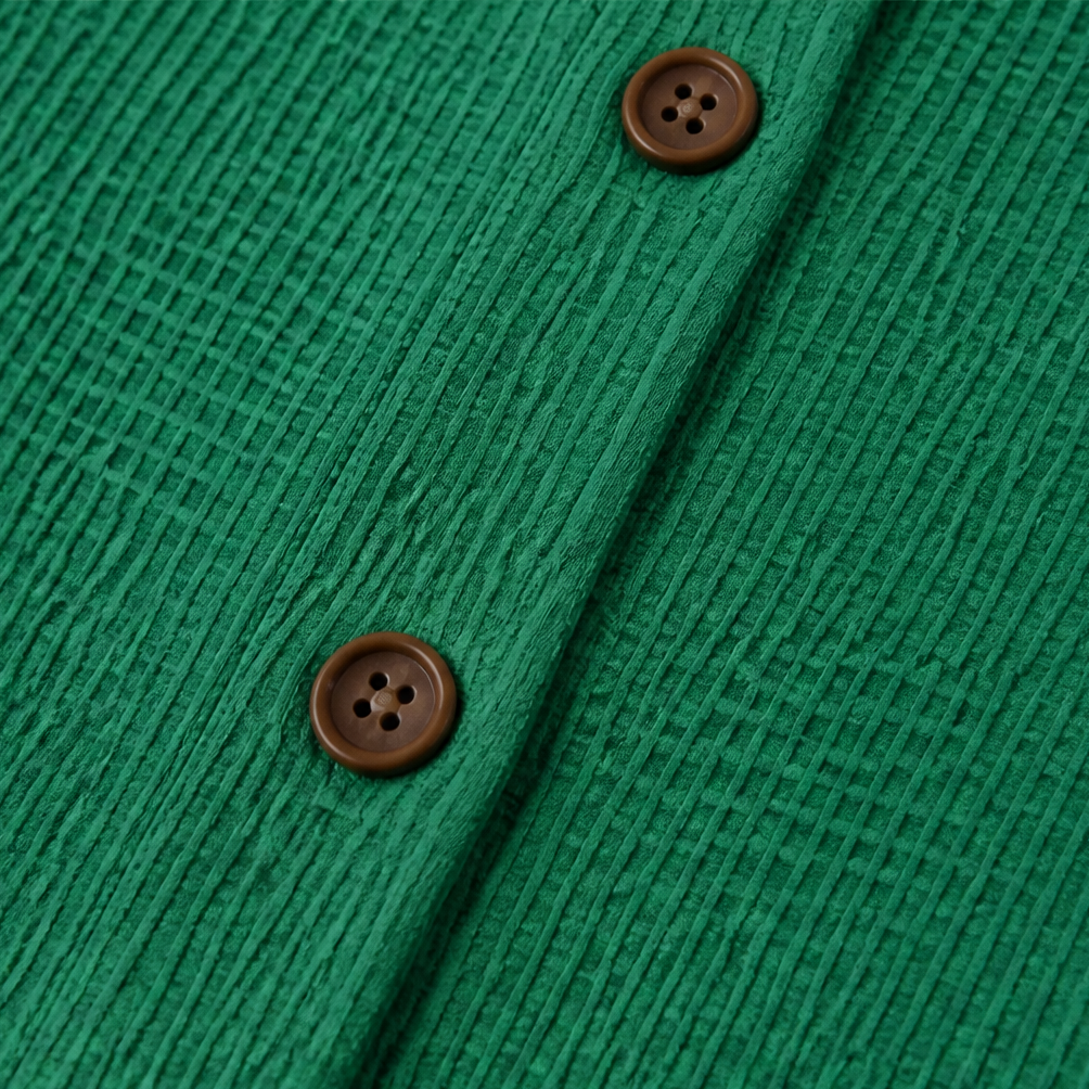 Bekväm damkläder topp i strukturstickad waffle modell