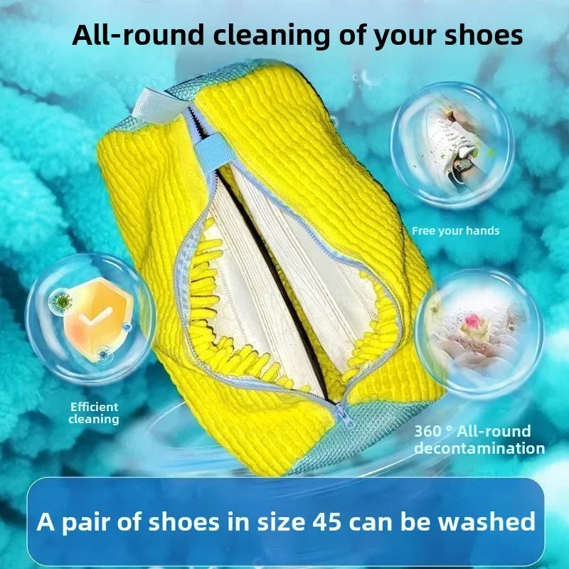Tvättillbehör som skotvättsbag för sneakers och träningsskor