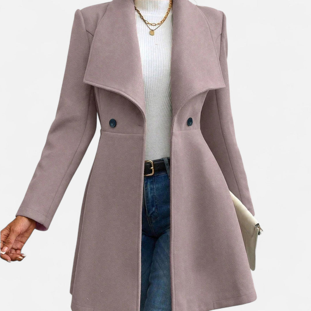 Vinterkappa för dam i blazer-stil, modemedvetet plagg