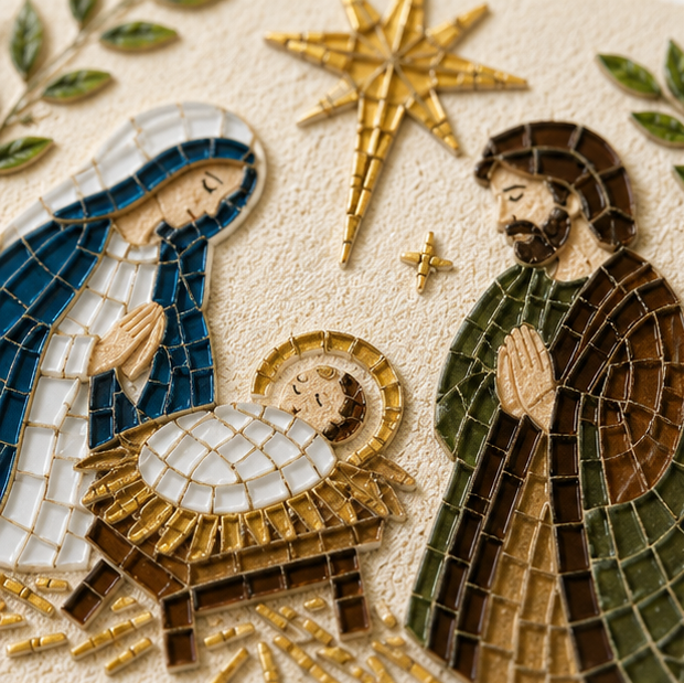Kreativt diy-kit med julmotiv för hemmapyssel