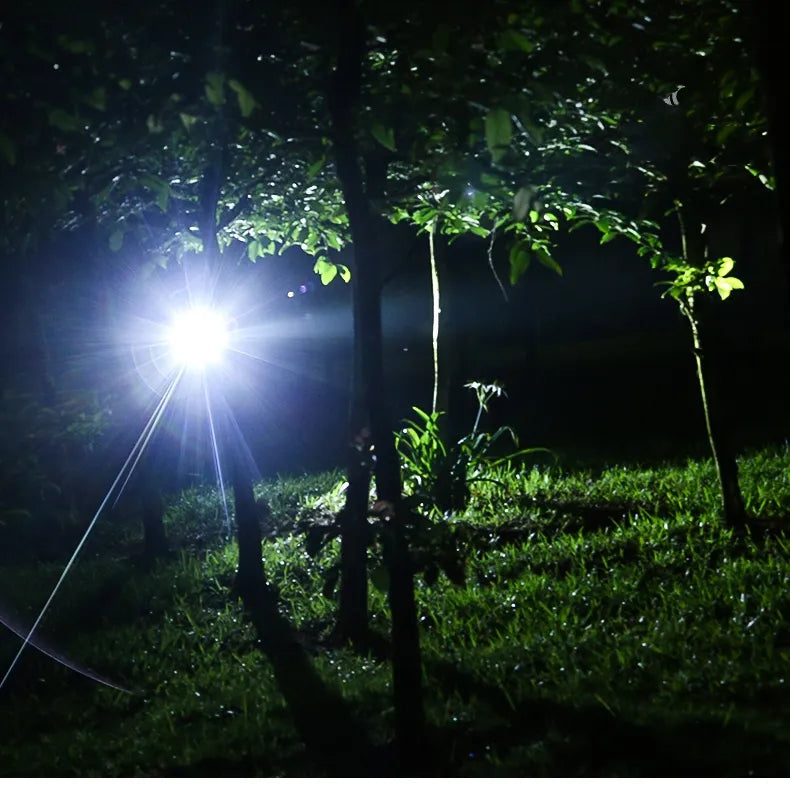 Vattentät pannlampa med LED för camping och äventyr