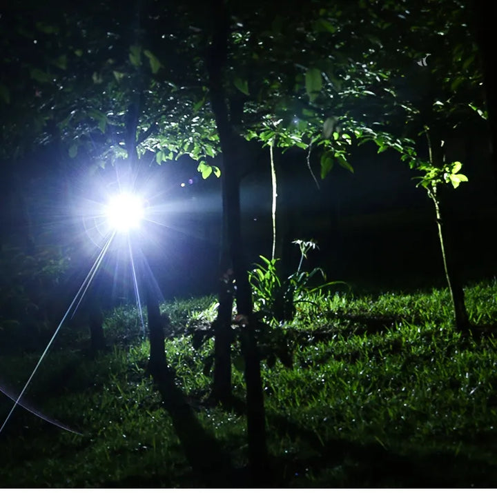 Vattentät pannlampa med LED för camping och äventyr