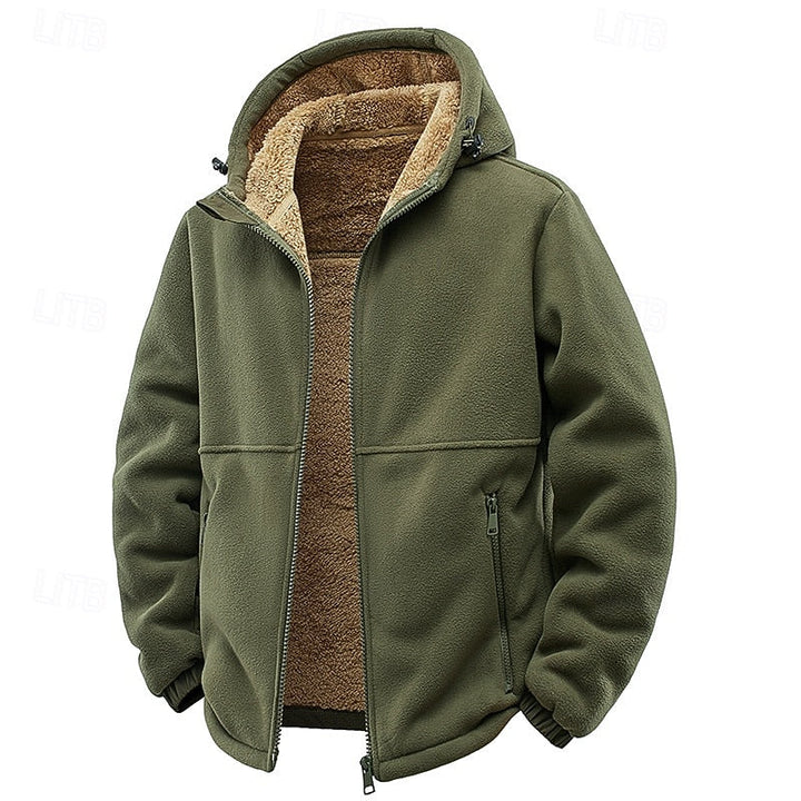 Herr Tobias Mysig Huva Full-Zip Jacka i snygg design framifrån