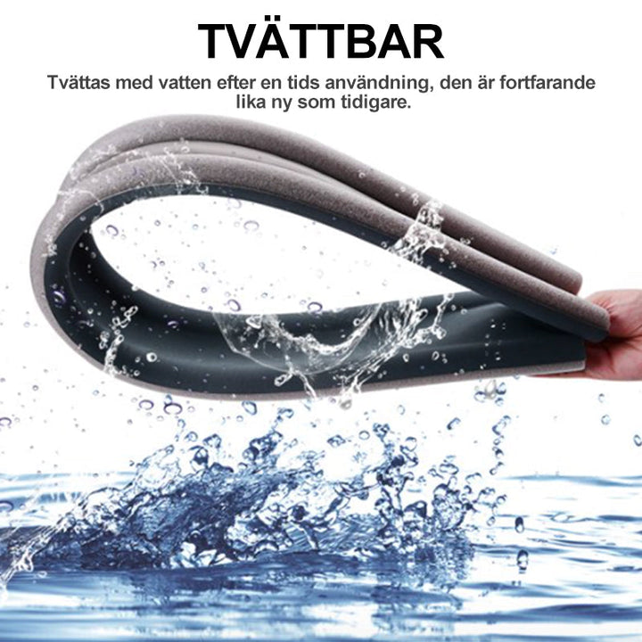 "Dubbelsidig dörrbottentätning för isolering, passar upp till 36 tum. Stoppar drag och damm, lätt att anpassa och installera.