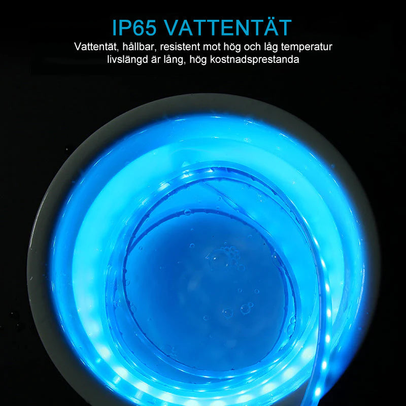 "Dynamisk LED-remsa för bilhuv, vattentät, lätt installation, ger bilen modern ljuseffekt, cool design, 1.8m silikon."