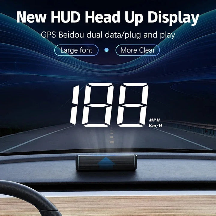 HUD head up display med GPS och Beidou teknik