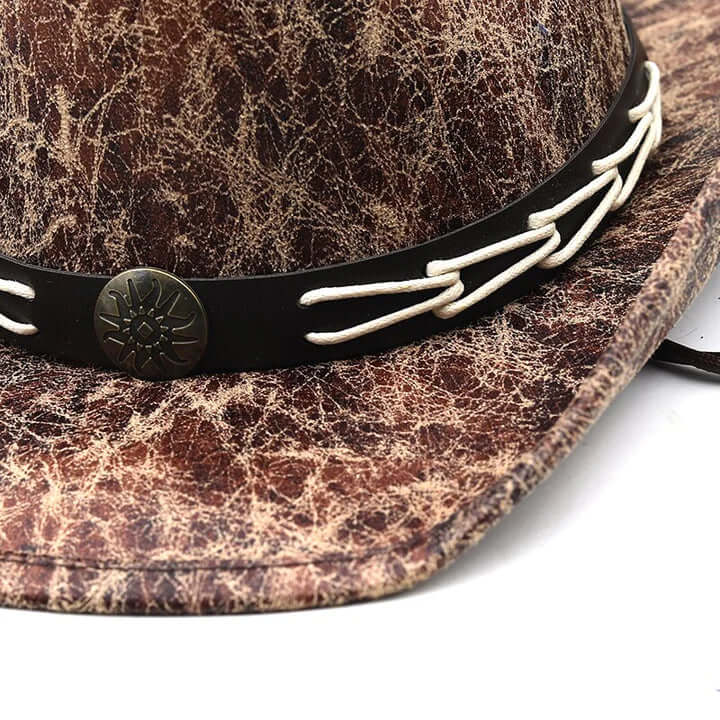Cowboyhatt med benpärlor – Westernstil