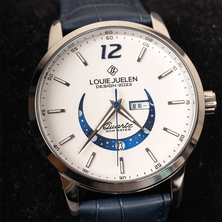 Elegant Luminous Moonphase Klocka