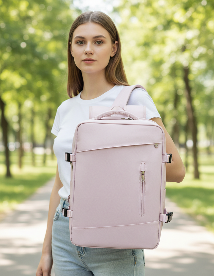 EasyCarry kabinväska, mångsidig ryggsäck perfekt som handbagage för flyg och weekendresor med laptopfack.