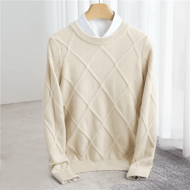 Premiumtröja med Argyle-mönster – Elegant Damtröja