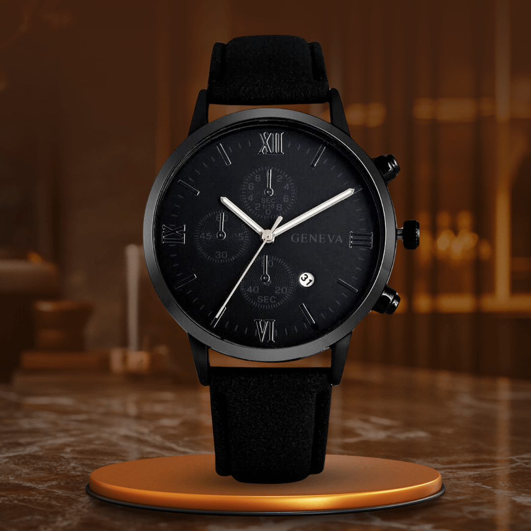 Elegant Analog Quartz Watch with Strap