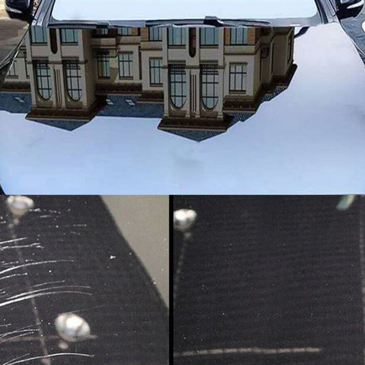 "Effektiv bilreparationsformel, tar bort repor, virvlar, oxidation, återställer lacken till en elegant finish."