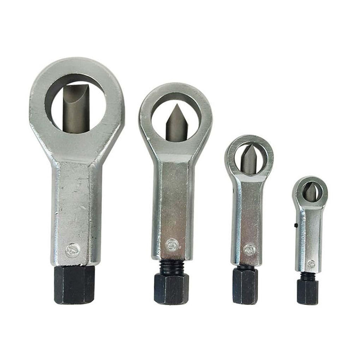 "Effektiv Nut Splitter Pro för rostiga muttrar, kompakt och hållbar design i metall för robust mutteravlägsning."