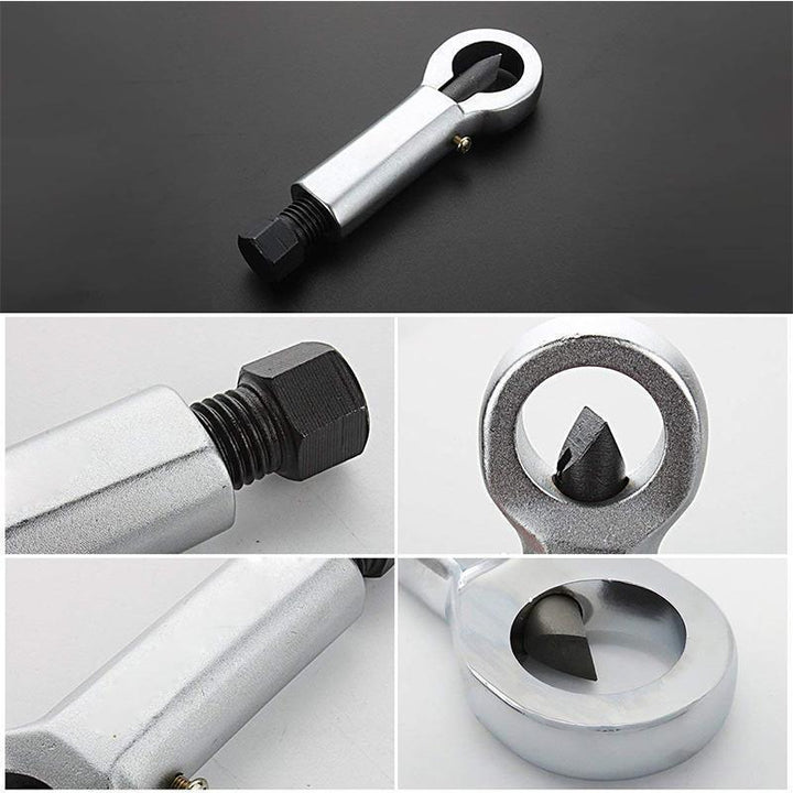 "Effektiv Nut Splitter Pro för rostiga muttrar, kompakt och hållbar design i metall för robust mutteravlägsning."