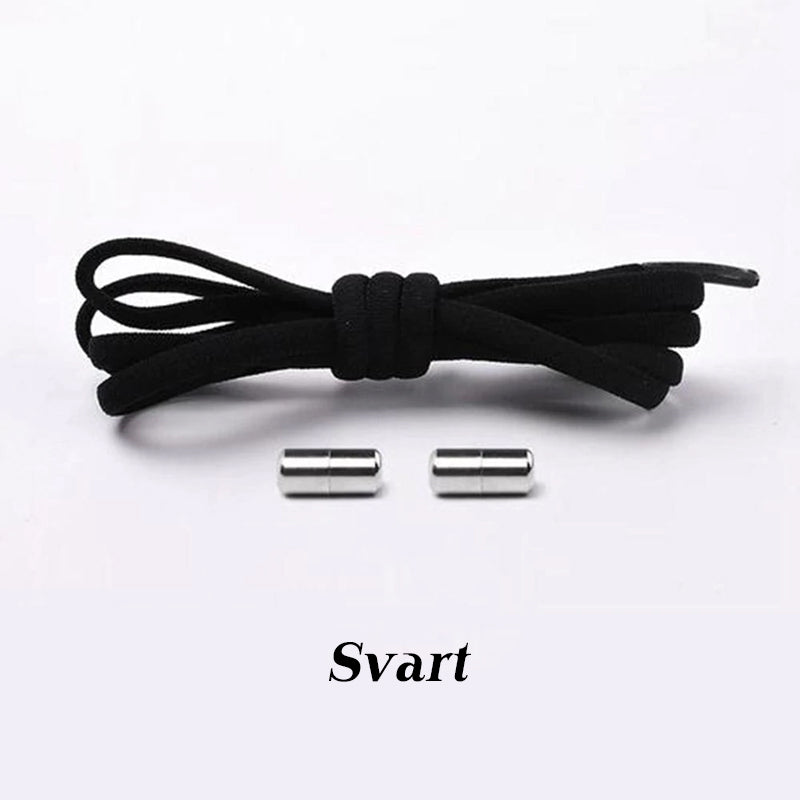 "Elastiska skosnören med metallkapslar, unisex, färgglada alternativ, enkelhet och bekvämlighet, för alla skor."