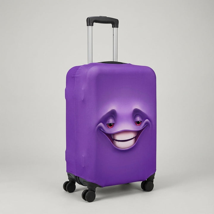 Unisex bagageöverdrag i elastisk polyester med unikt tryck, ger din resväska optimalt reseskydd.