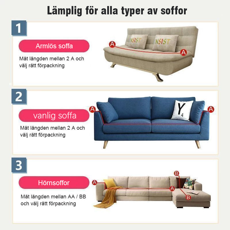 Elastiskt universal sofföverdrag i ljusgrå färg, formpassad och modern design för heminredning och sofftäcke skydd.