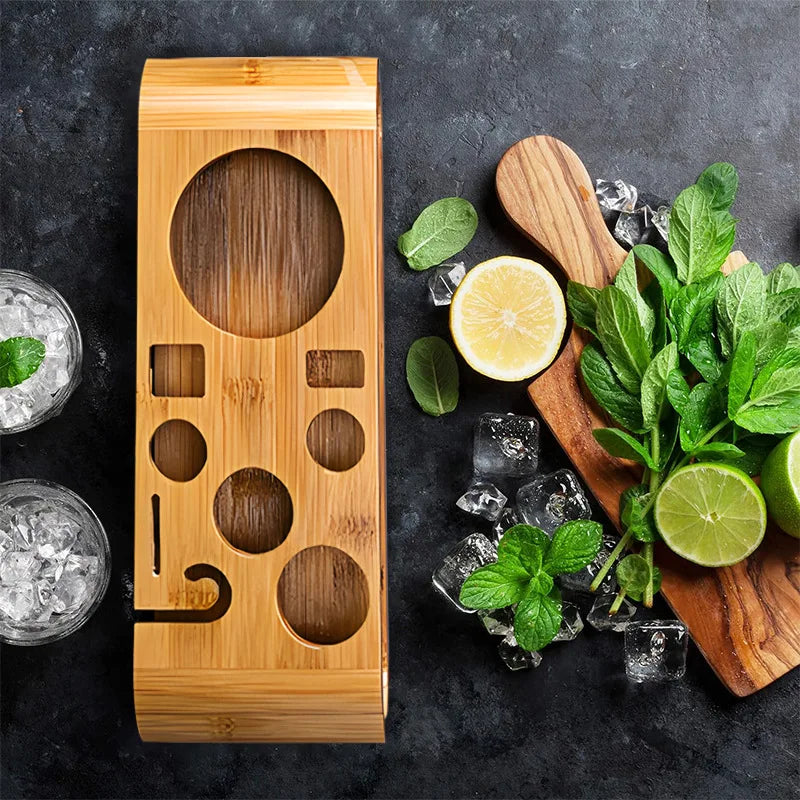 Lyxigt 10-delars cocktailset, perfekt present för den aspirerande mixologen. Komplett barset i stål.