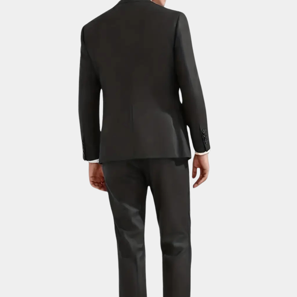 Slim fit 3-delad kostym för män, perfekt för bröllop, affärsmöten & fest. Elegant & formell.