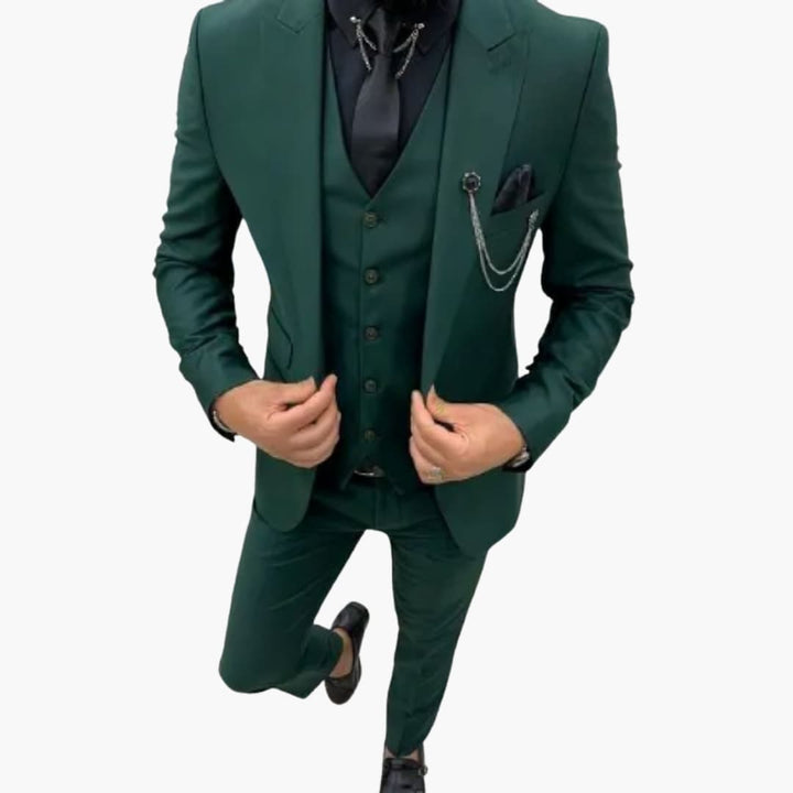 Tidlös slim fit herrkostym i 3 delar. En elegant och modern version av den klassiska kostymen.