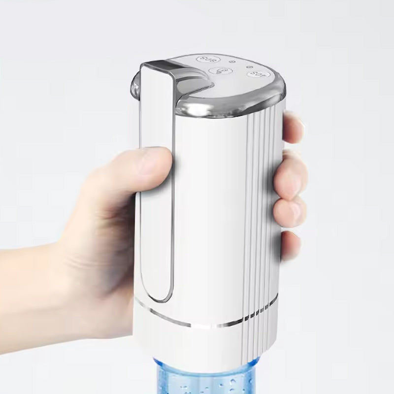 "Elegant automatisk vattendispenserpump i mörkgrön, svart, eller vit, kompakt design, enkel användning i modernt kök."