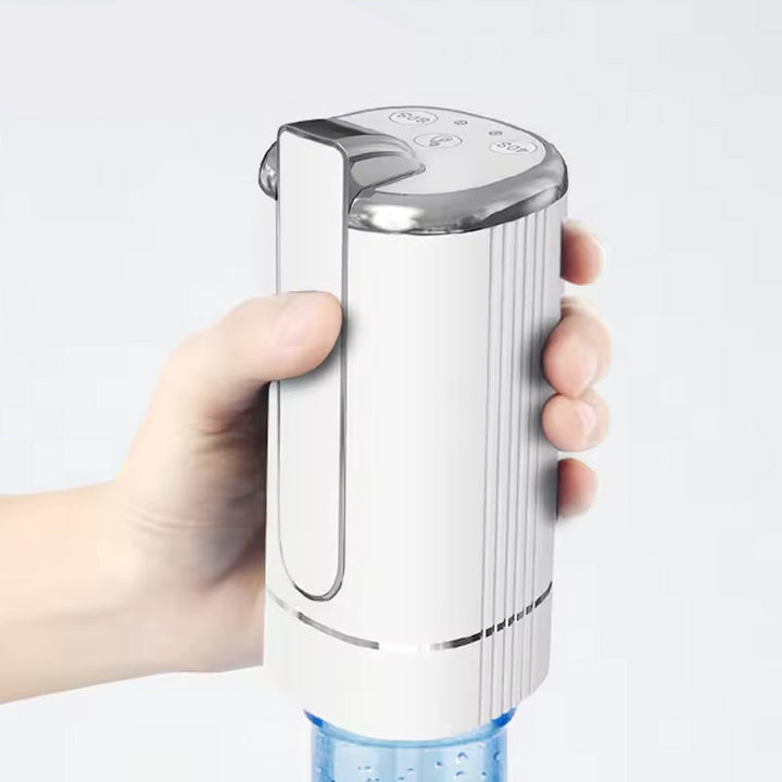 "Elegant automatisk vattendispenserpump i mörkgrön, svart, eller vit, kompakt design, enkel användning i modernt kök."
