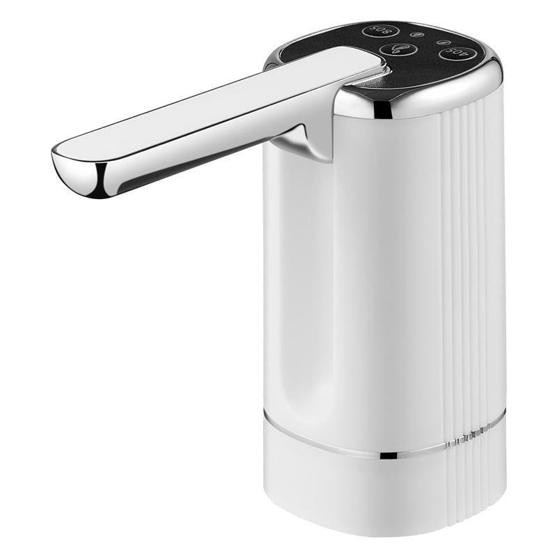 "Elegant automatisk vattendispenserpump i mörkgrön, svart, eller vit, kompakt design, enkel användning i modernt kök."