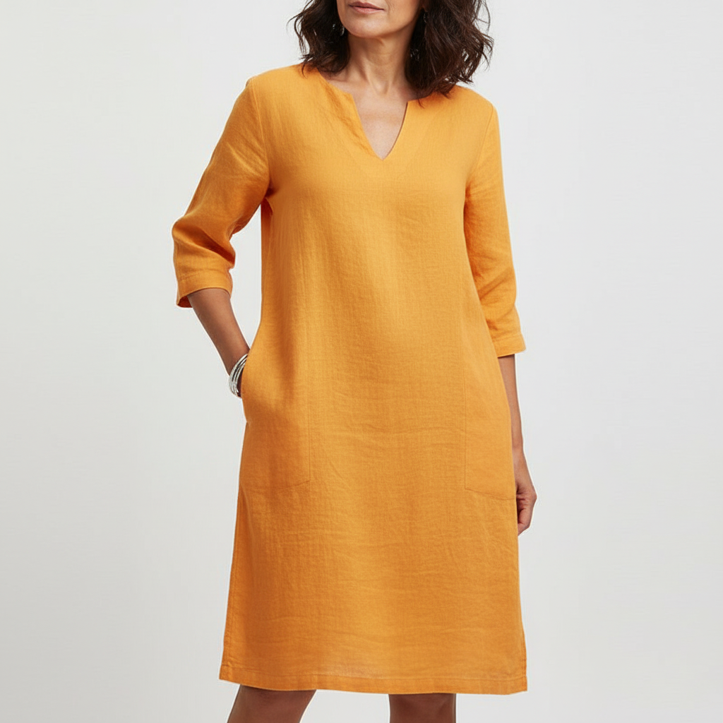 Luftig sommarklänning för dam, en bekväm maxiklänning i elegant design. Idealisk för fest & vardag.