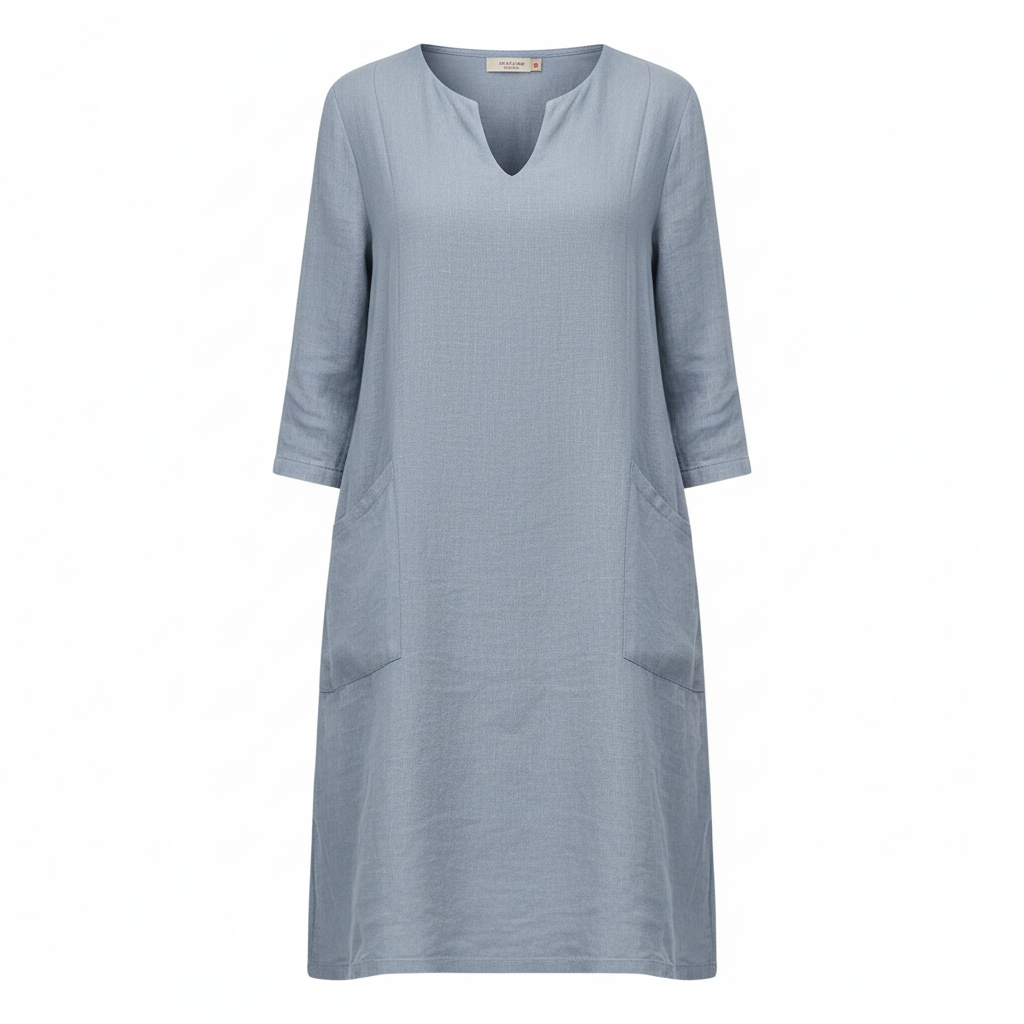 Bekväm och elegant sommarklänning för dam. Luftig design, perfekt för varma dagar och en stilren sommar.