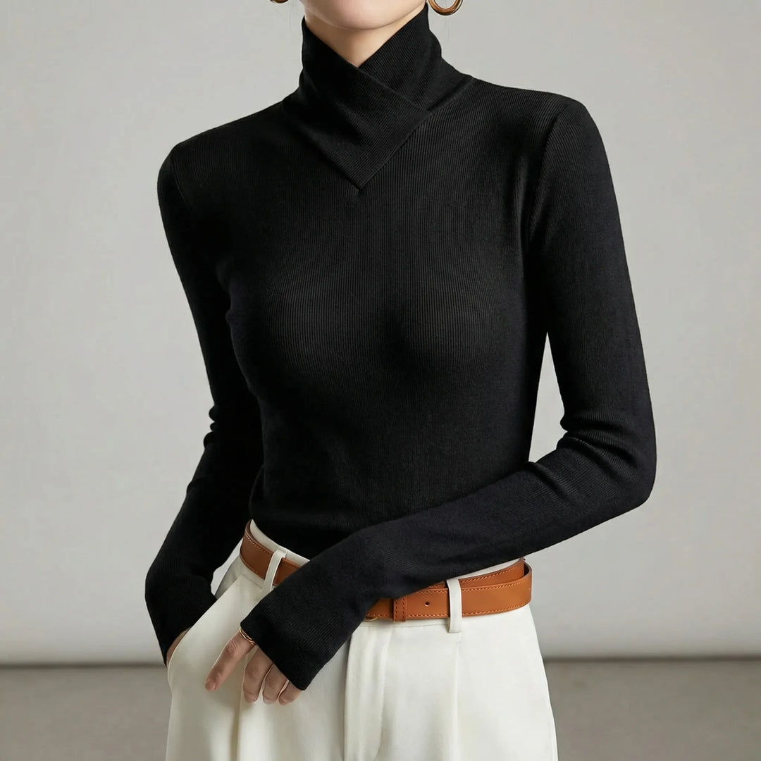 Tidlös dam polotröja Lillian ger komfort och stil. En klassisk långärmad tröja som lyfter varje dammode-look.
