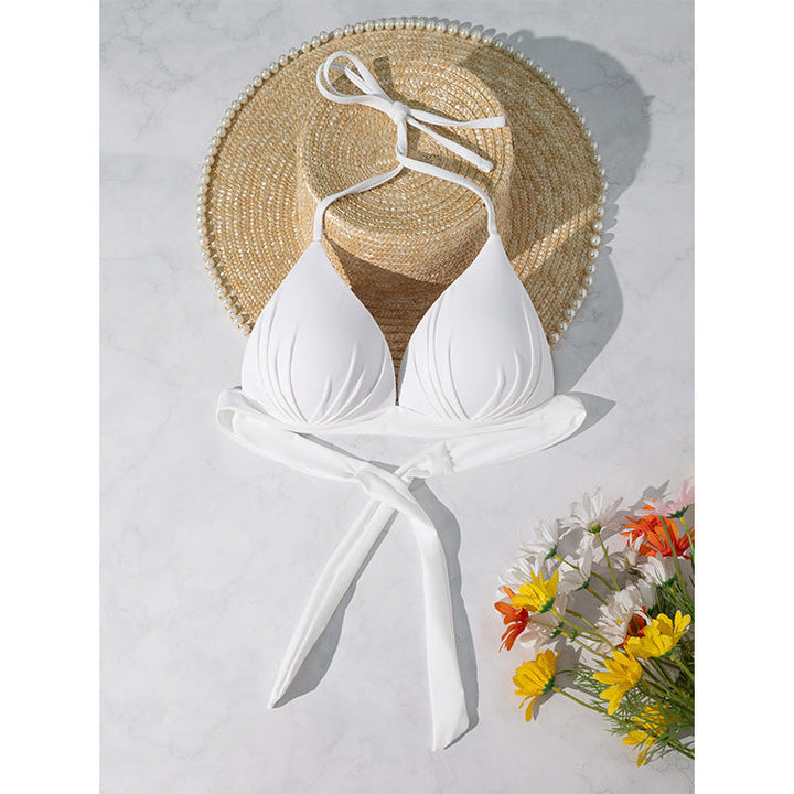 Justerbar triangel bikinitopp för dam. Komfortabelt badmode för sommar & pool.