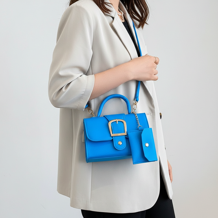 Chic clutch för kvinnor, mångsidig som axelväska. En elegant accessoar för varje tillfälle.