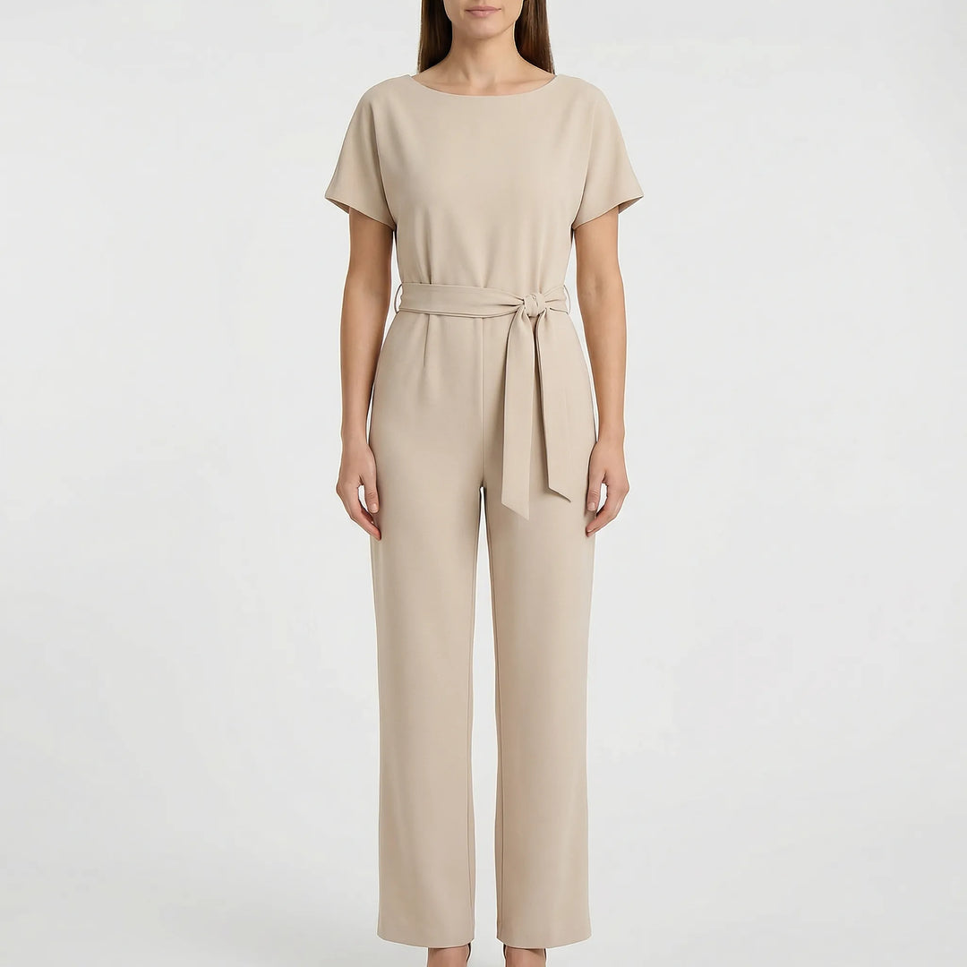 Trendig och bekväm damjumpsuit med vida ben. Minimalistisk stil för en modern och avslappnad look.