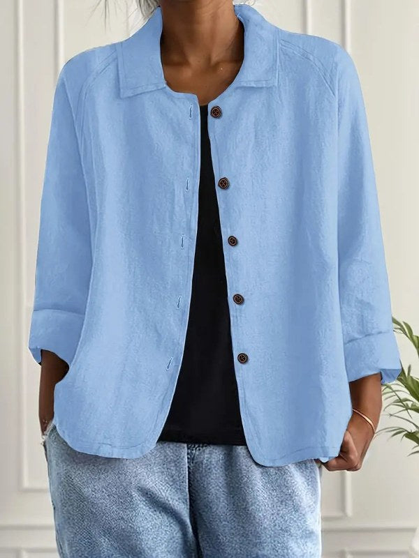 Mångsidig dam blazer med avslappnad passform, perfekt för både kontorsstil och vardagschic.