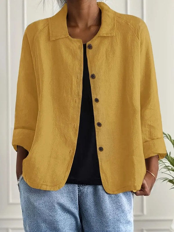 Långärmad rosa sommar blazer i avslappnad passform. En elegant och modern damkavaj.